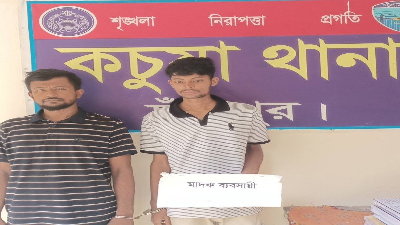 কচুয়ায় সরকারি প্রাথমিক বিদ্যালয়ের শিক্ষক হাসিব ইয়াবাসহ আটক