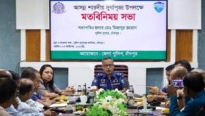 মণ্ডপগুলোতে নিরাপত্তা বজায় রাখতে পুলিশ সতর্ক অবস্থানে থাকবে: এসপি