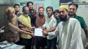 চাঁদপুর পৌর ১১ নং ওয়ার্ডে বিএনপির কাউন্সিলর পদে মনোনয়ন ফরম জমা দিলেন বারেক ভূঁইয়া